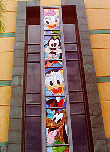 Disney Studios Stained Glass Window