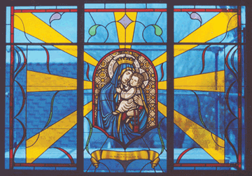 New Church Stained Glass Our Lady of Mt. Carmel